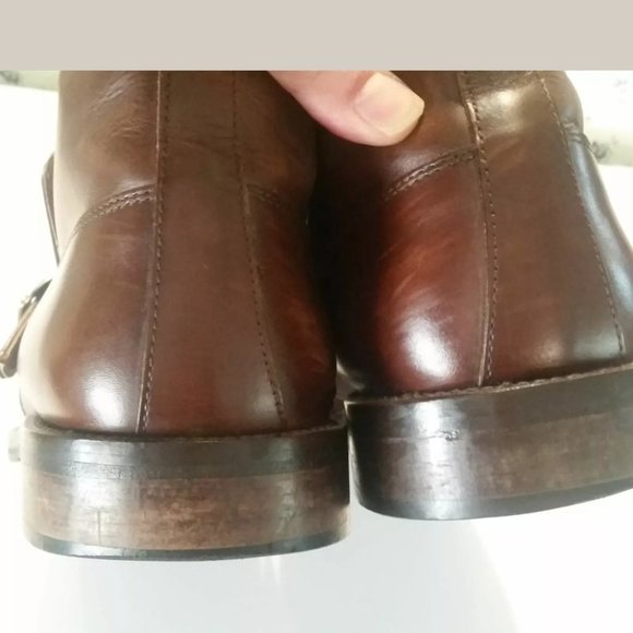 ET Wright Italian Leather Men\'s Monk Strap Dress Shoes Size 10B main image 6